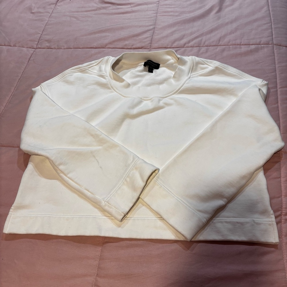 Burberry white sweater size XS